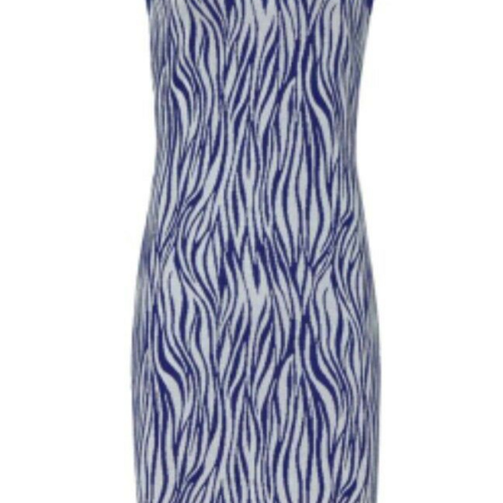 Reiss Tiger Print Sleeveless Sheath Dress 4 New - Picture 4 of 8